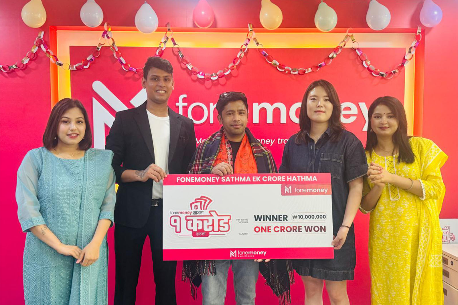 Fonemoney Hands Over 10 Million Korean Won to Lucky Winner of “Fonemoney Saathma, 1 Crore Hathma” Campaign - Featured Image